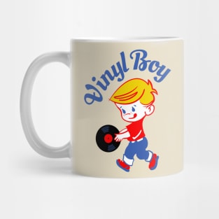 Vinyl Boy (text) Mug